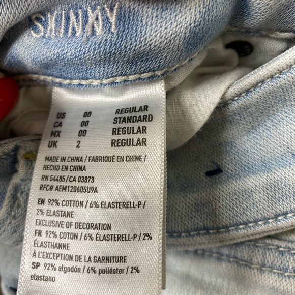 🌈5/$25🌈American Eagle distressed jeans size 00 - Picture 6 of 7